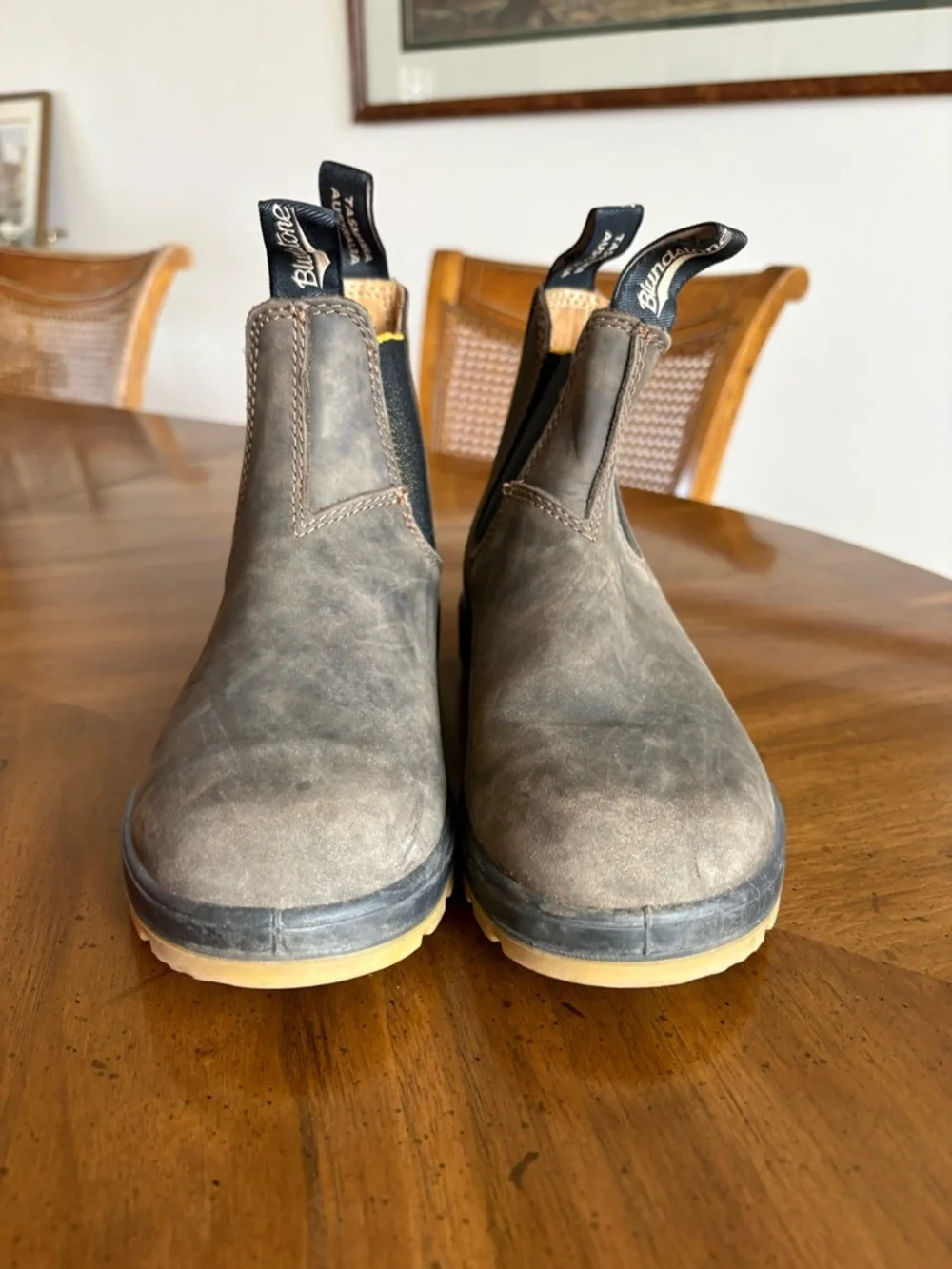 Blundstone Boots- Rustic Brown/Mustard-Black - Picture 8 of 9
